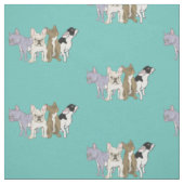 Tissu Bulldogs français (Échantillon)