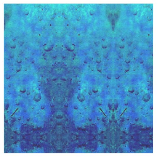 Tissu Bulles de glace bleue (Fermer)