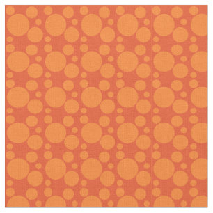 Tissu Bulles de savon orange
