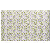 Tissu Bumble beige mignonne et fleurs violettes (Yard)