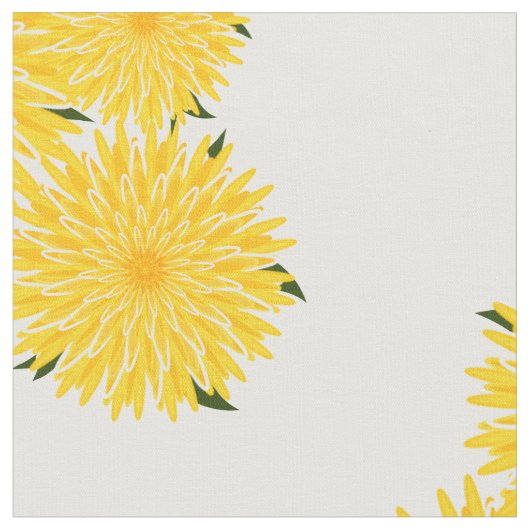 Tissu Bunch Sunny de Dandelions (Fermer)