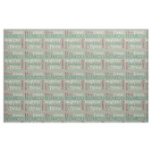 Tissu Bunco Dice Amis Rouge, Vert, Blanc (Fat Quarter)
