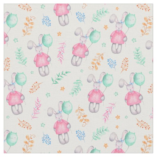 Tissu Bunnies adorables (Fermer)
