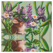 Tissu Bunnies en Iris (Détail)