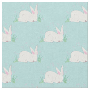 Tissu Bunny Rabbit Aquarelle Bébé Décor Chambre