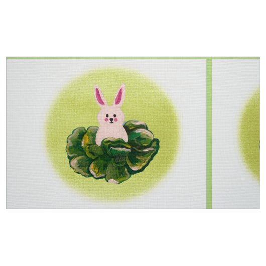 Tissu Buns joyeux au chou (Fat Quarter)