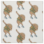 Tissu burger amusant (Échantillon)