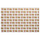 Tissu Burger d'appariement de restauration rapide classi (Fat Quarter)