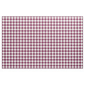 Tissu Burgundy White Checker Diamond Pattern (Fat Quarter)