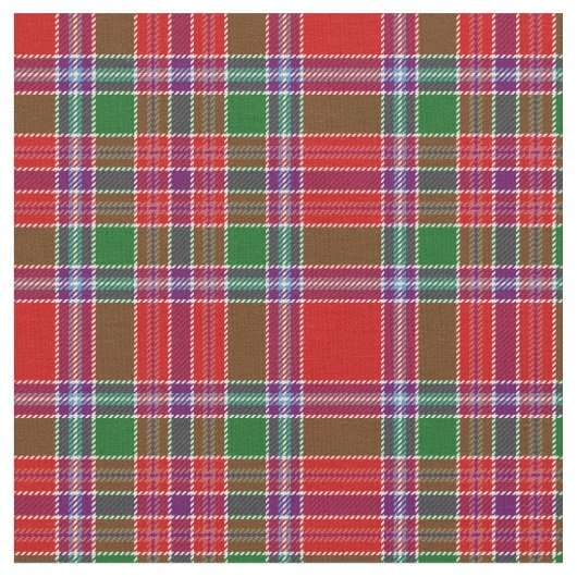 Tissu Burrell Tartan Print (Fermer)