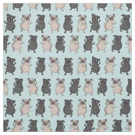 Tissu Buste de chiot de carlin de dispositif trembleur (Échantillon)