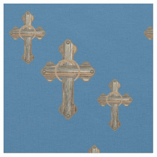Tissu Câbles de bois de Barnwood de Western Cross et tis