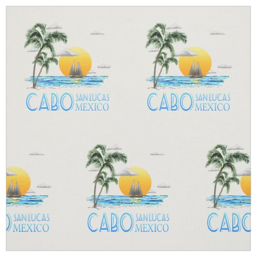 Tissu Cabo San Lucas Mexique (Échantillon)