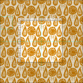 Tissu cachemire or ivoire (Carreau)
