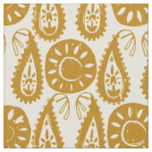 Tissu cachemire or ivoire (Fermer)