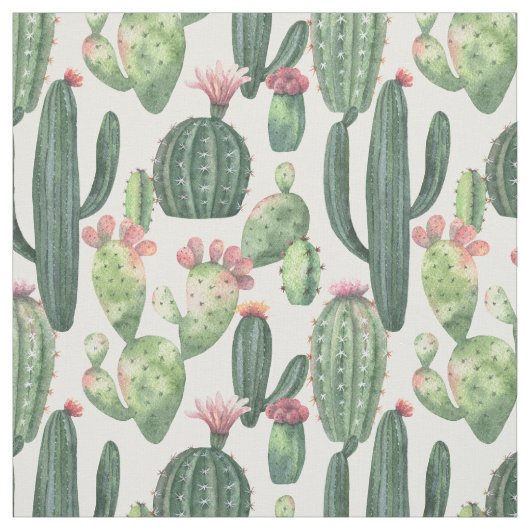 Tissu Cacti du désert| Thème du désert (Échantillon)
