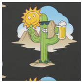 Tissu Cactus avec bière (Fermer)