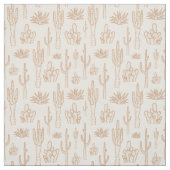 Tissu Cactus Boho Ouest Sud Désert Chaud Neutre (Échantillon)