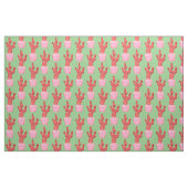 Tissu Cactus Cute Green Pop Art Moderne (Fat Quarter)
