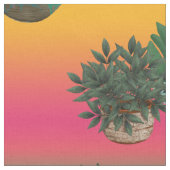 Tissu Cactus dans les pots Southwestern Ombre (Fermer)