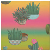 Tissu Cactus dans les pots Southwestern Ombre (Échantillon)