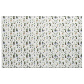 Tissu Cactus Plantes Succulentes & Pot Boho Motif (Yard)