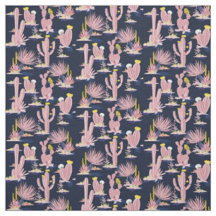 Tissu Cactus rose rose sud-ouest du désert
