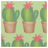 Tissu Cactus vert crique Fleur Cactus Plante pointé (Fermer)