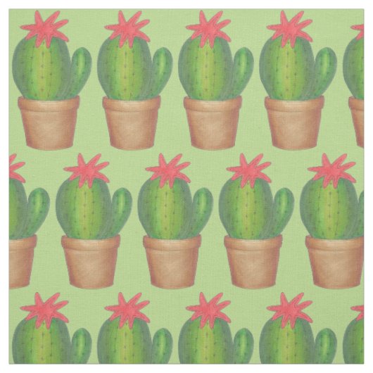 Tissu Cactus vert crique Fleur Cactus Plante pointé (Échantillon)