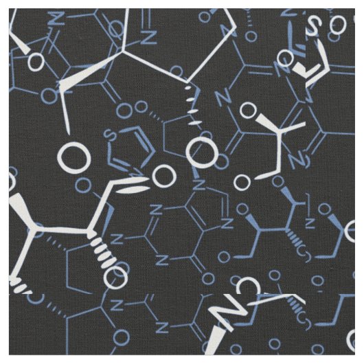 Tissu Cadeaux de chimie de formule chimique (Fermer)