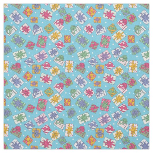 Tissu Cadeaux de Noël motif (Échantillon)