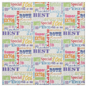 Tissu Cadeaux Uniques Et Spéciaux De Fête Du 80E Anniver (Échantillon)