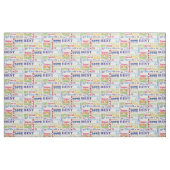 Tissu Cadeaux Uniques Et Spéciaux De Fête Du 80E Anniver (Fat Quarter)