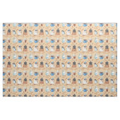 Tissu Café aquarelle (Fat Quarter)