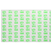 Tissu café d'halloween vert acide boire zombie (Fat Quarter)