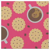 Tissu Café et biscuits (Détail)