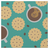 Tissu Café et cookies (Détail)