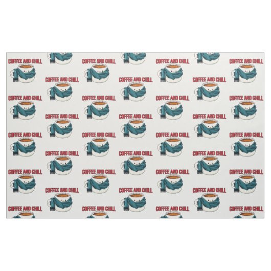 Tissu Café Et Refroidissement (Fat Quarter)