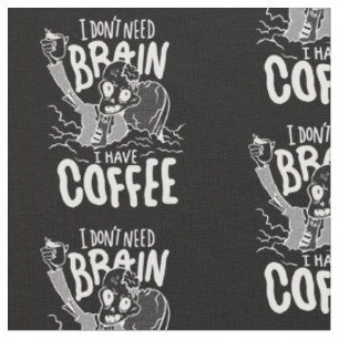 Tissu café halloween blanc boire zombie