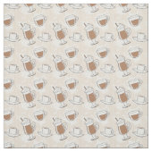 Tissu Café, motif doux (Échantillon)