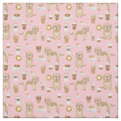 Tissu café rose (Échantillon)