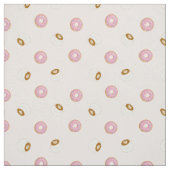 Tissu Café rose et beignets (Échantillon)