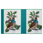 Tissu Caille bleue de Noël (Fat Quarter)
