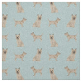 Tissu cairn terrier bleu clair (Échantillon)