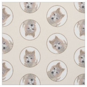 Tissu Cairn Terrier Puppy Peinture mignonne Original Chi