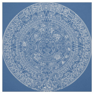 Tissu Calendrier aztèque maya de Sun sur TOUTE COULEUR