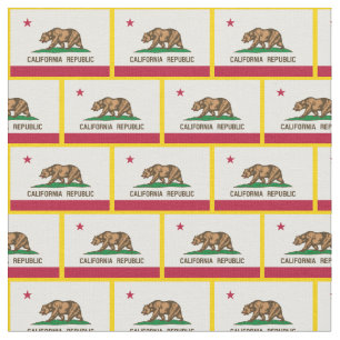 Tissu California Flag & America State Fabric/USA