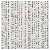 Tissu Calligraphie chinoise (Échantillon)