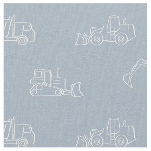 Tissu Camion de garçon constructeur de véhicules de cons (Fermer)