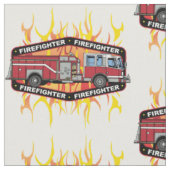Tissu Camion de pompiers de sapeur-pompier (Fermer)